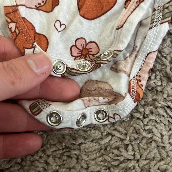 Dream Big Little Co Bamboo Dreamy Zzz Rodeo Western Bodysuit Twirl Dress - Picture 4 of 5